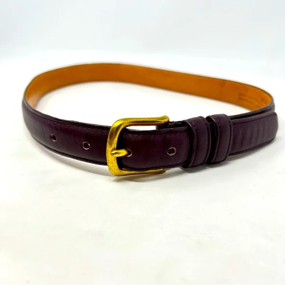 Coach | Accessories | Vtg 9s Coach 6605 Men 28 Belt Burgundy  display picture 1